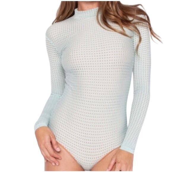 Acacia Swimwear Tidepool Seafoam Ehukai One Piece Surf Suit Swimsuit - Picture 2 of 11